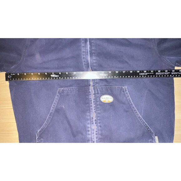 Rasco FR Navy Flame-Resistant Jacket Size L Industrial Workwear Carhartt Style - Picture 3 of 14